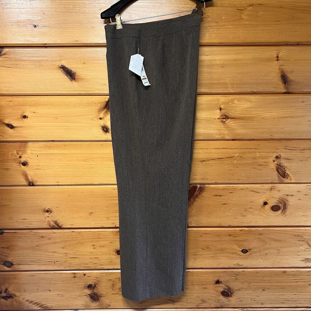 $119 Jones New York Vintage Signature Stretch Brown/ Charente Dress Pants 18W